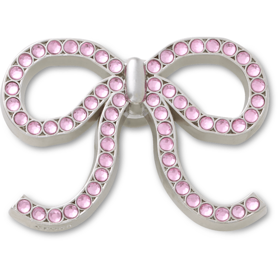 Crocs - Pink Glittery Bow Jibbitz™ charms