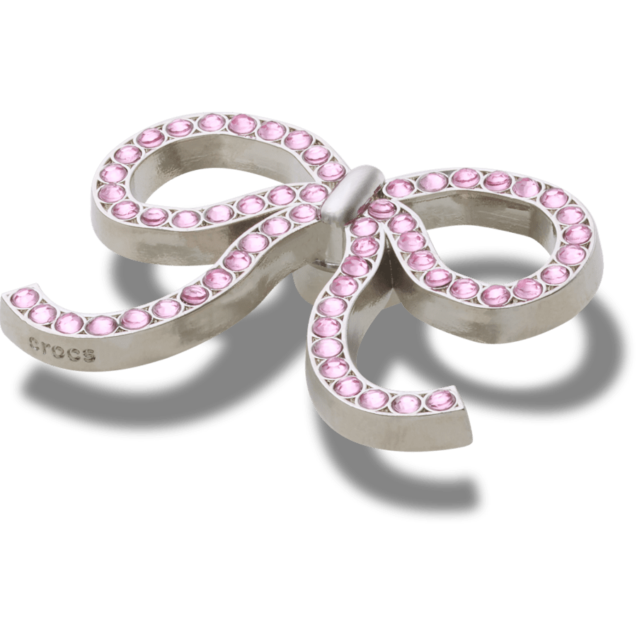 Crocs - Pink Glittery Bow Jibbitz™ charms