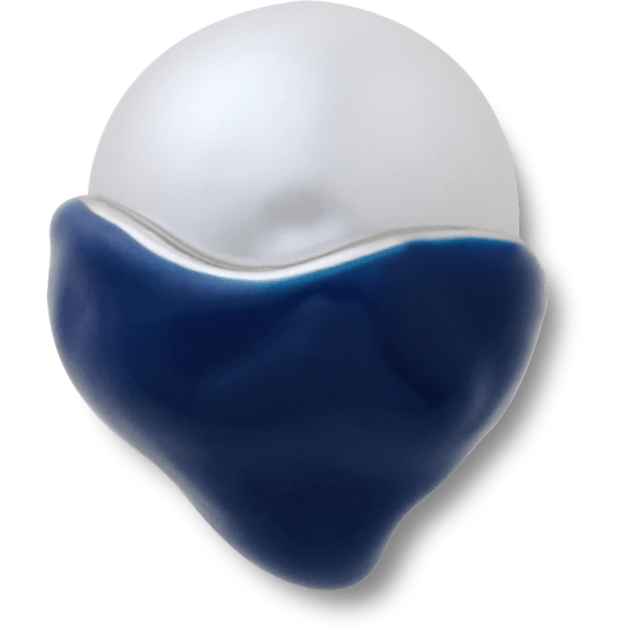 Crocs - Blue Dipped Enamel SMT Pearl Jibbitz™ charms