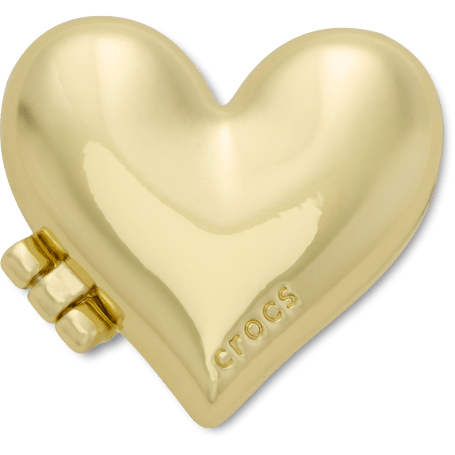 Crocs - Gold Bubble Locket Heart Jibbitz™ charms