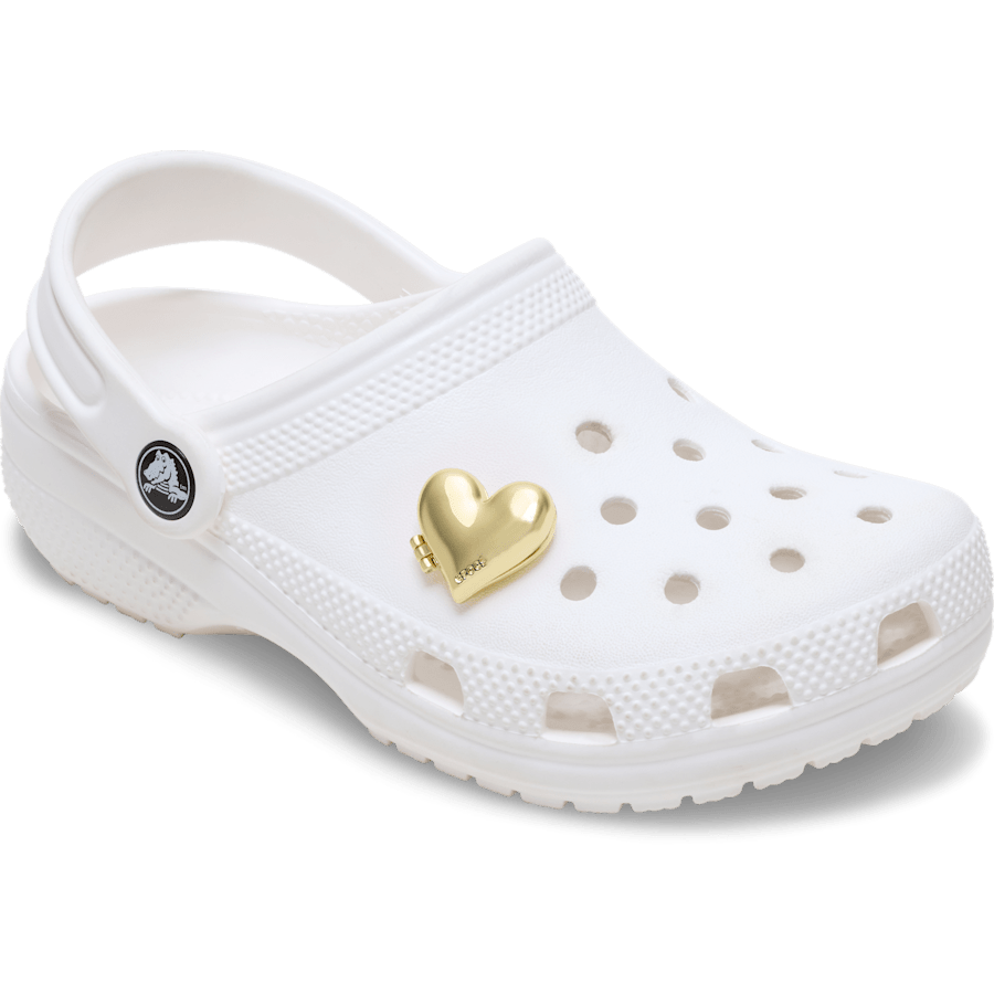 Crocs - Gold Bubble Locket Heart Jibbitz™ charms