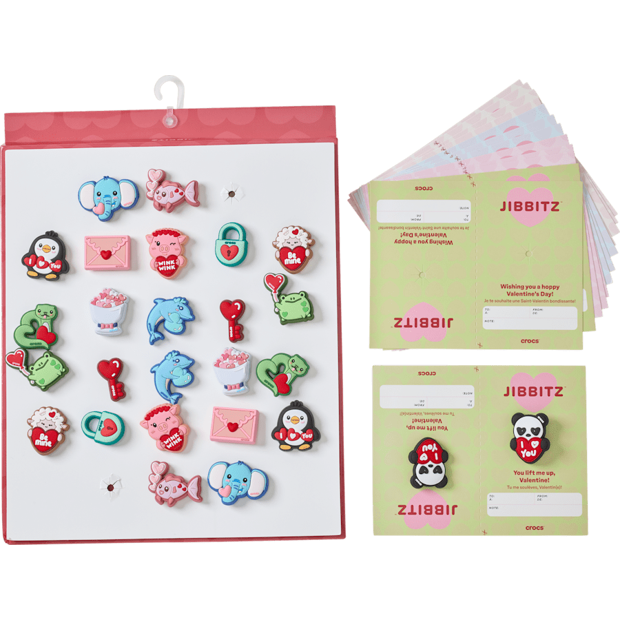 Crocs - Valentines Day Card 26 Pack Jibbitz™ charms