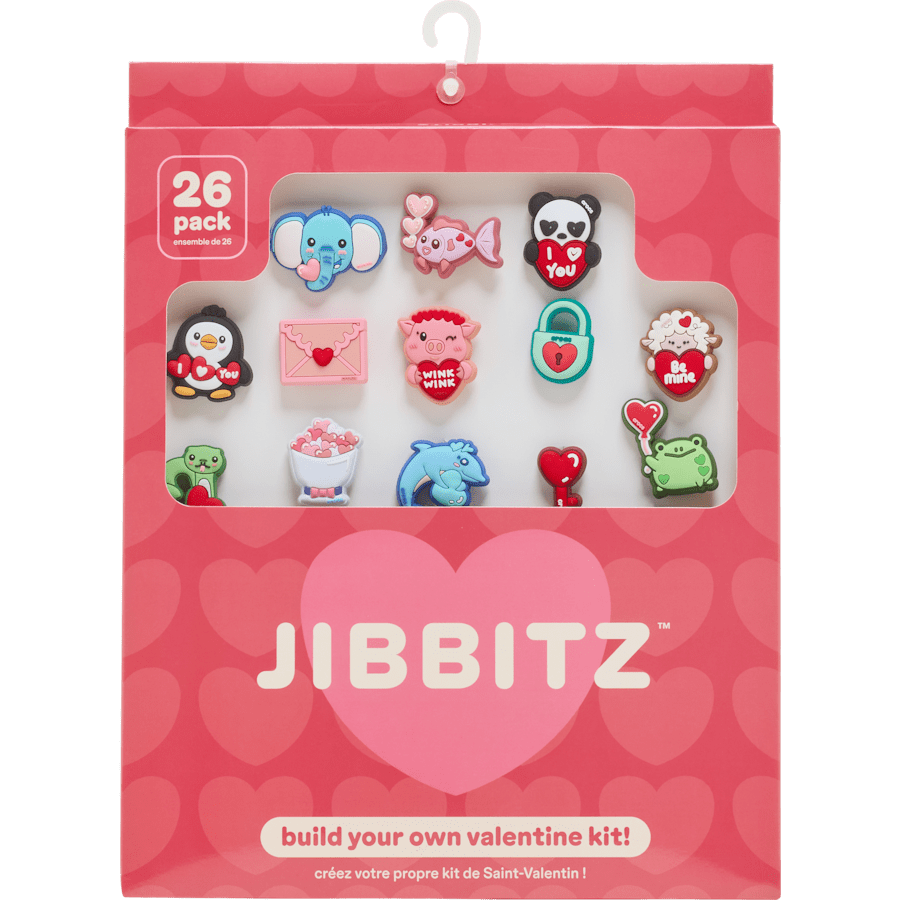 Crocs - Valentines Day Card 26 Pack Jibbitz™ charms