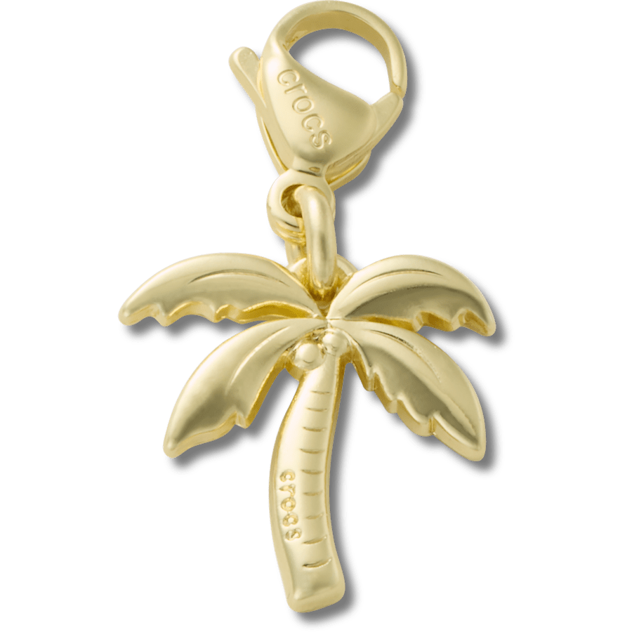 Crocs - Gold Palm Tree Charm Jibbitz charm