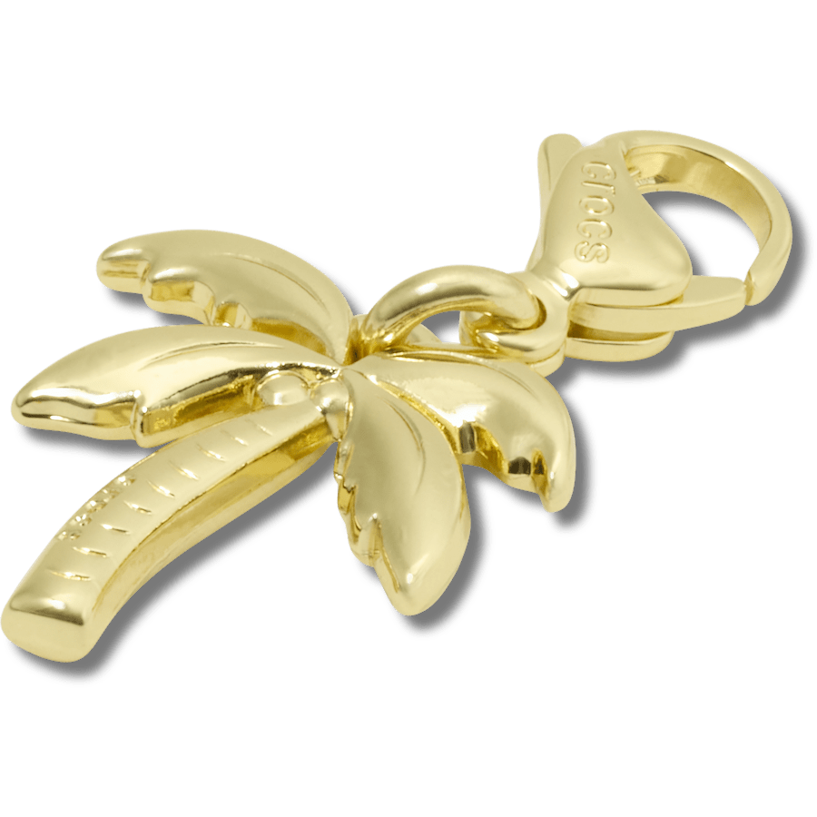 Crocs - Gold Palm Tree Charm Jibbitz charm
