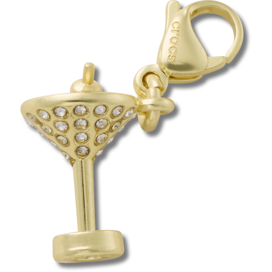 Crocs - Gold Martini Charm Jibbitz charm
