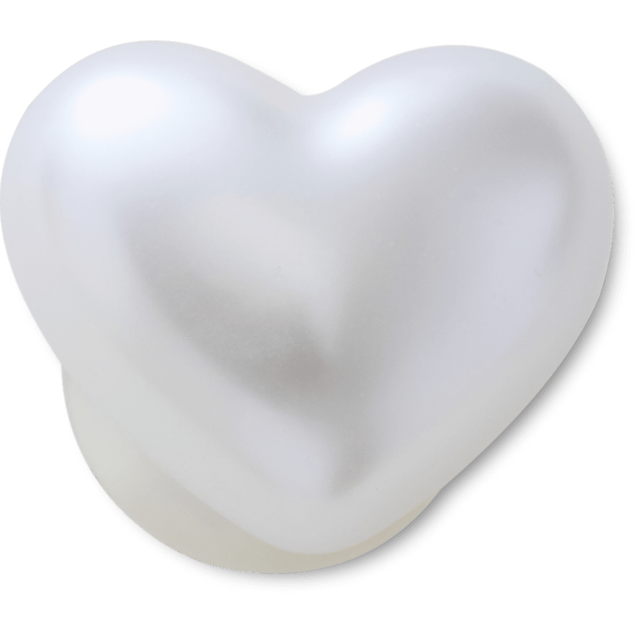 Crocs - Pearl Heart Jibbitz™ charms