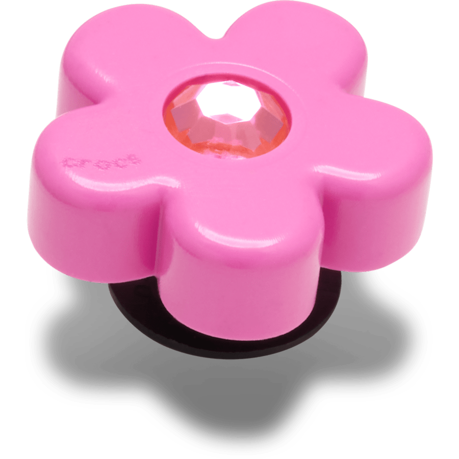 Crocs - Bright Pink Flower With Gem Jibbitz™ charms