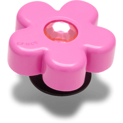 Crocs - Bright Pink Flower With Gem Jibbitz™ charms