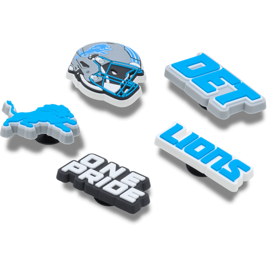 Crocs - NFL Detroit Lions 5 Pack Jibbitz Shoe Charm
