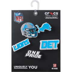 Crocs - NFL Detroit Lions 5 Pack Jibbitz Shoe Charm