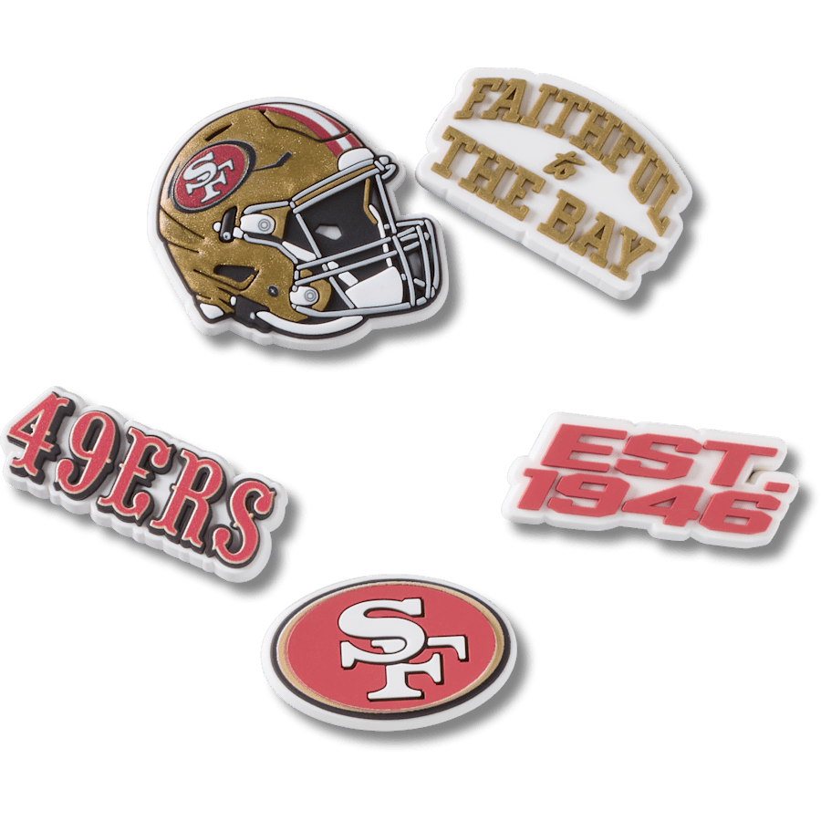 Crocs - NFL San Francisco 49ers 5 Pack Jibbitz Shoe Charm