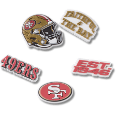 Crocs - NFL San Francisco 49ers 5 Pack Jibbitz Shoe Charm