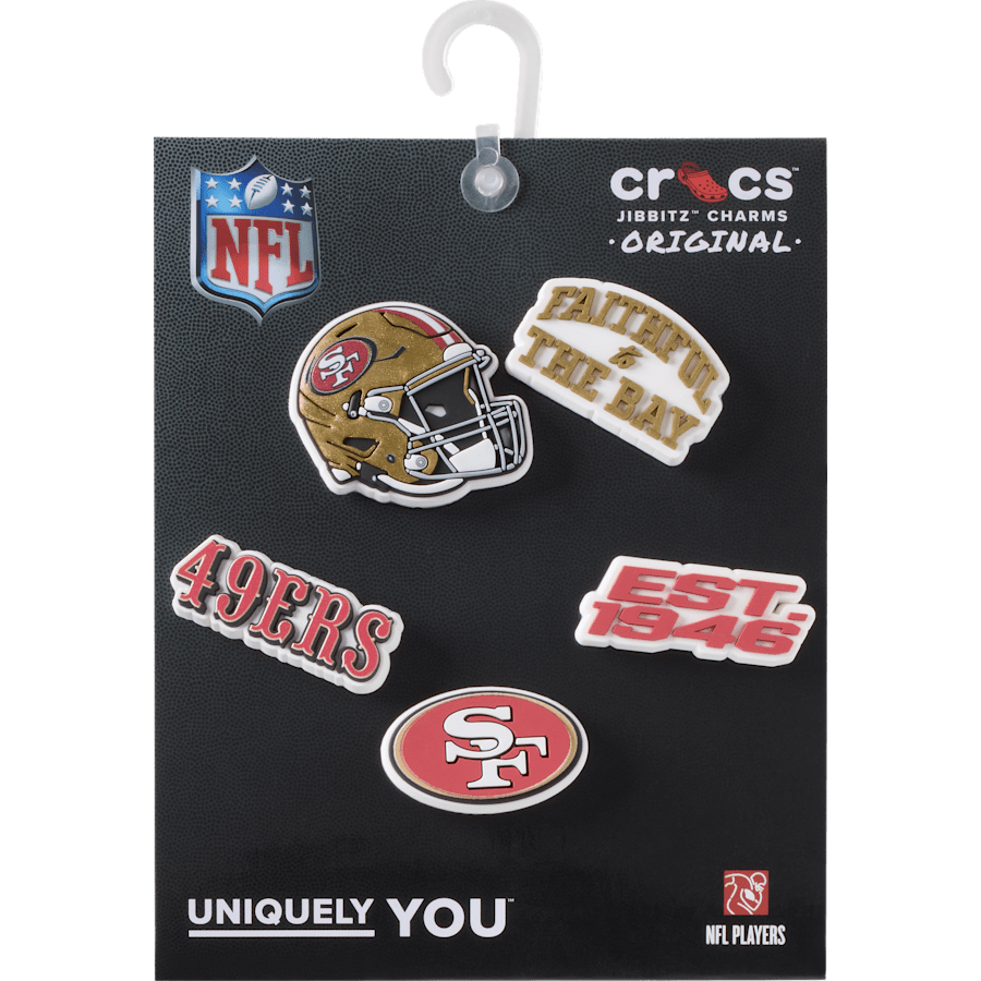 Crocs - NFL San Francisco 49ers 5 Pack Jibbitz Shoe Charm