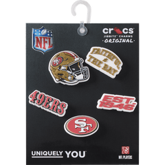 Crocs - NFL San Francisco 49ers 5 Pack Jibbitz Shoe Charm