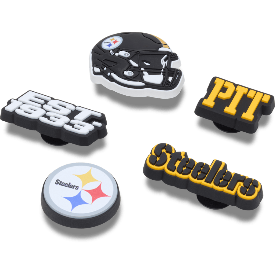 Crocs - NFL Pittsburgh Steelers 5 Pack Jibbitz Shoe Charm