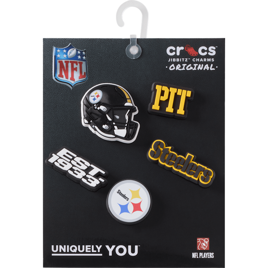 Crocs - NFL Pittsburgh Steelers 5 Pack Jibbitz Shoe Charm