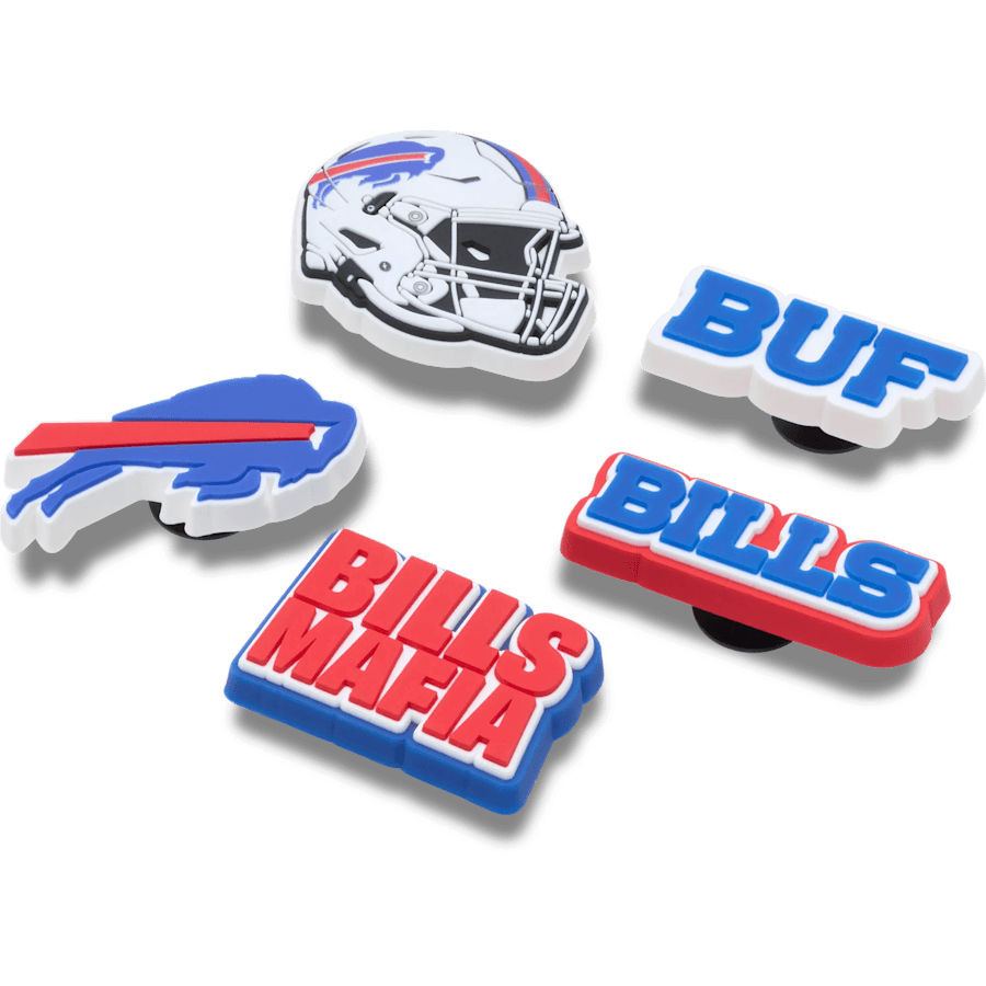Crocs - NFL Buffalo Bills 5 Pack Jibbitz Shoe Charm