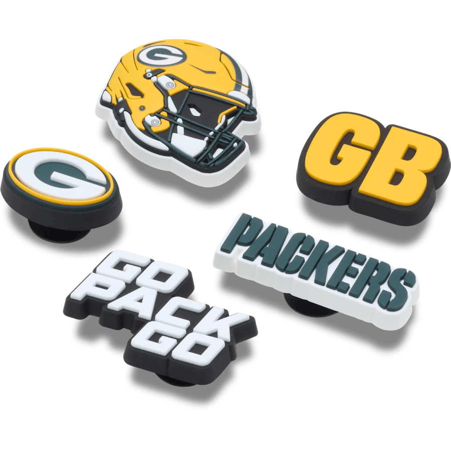 Crocs - NFL Green Bay Packers 5 Pack Jibbitz Shoe Charm