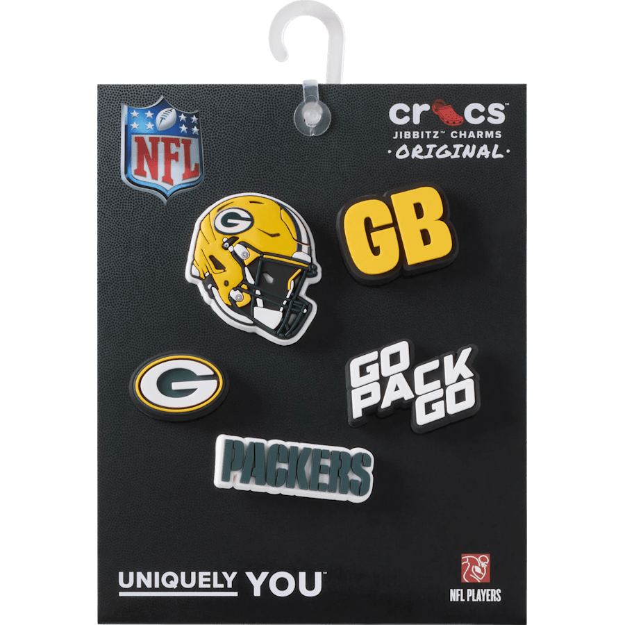 Crocs - NFL Green Bay Packers 5 Pack Jibbitz Shoe Charm