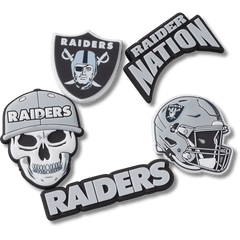 Crocs - NFL Las Vegas Raiders 5 Pack Jibbitz Shoe Charm
