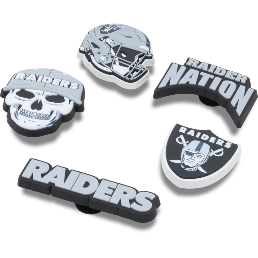 Crocs - NFL Las Vegas Raiders 5 Pack Jibbitz Shoe Charm