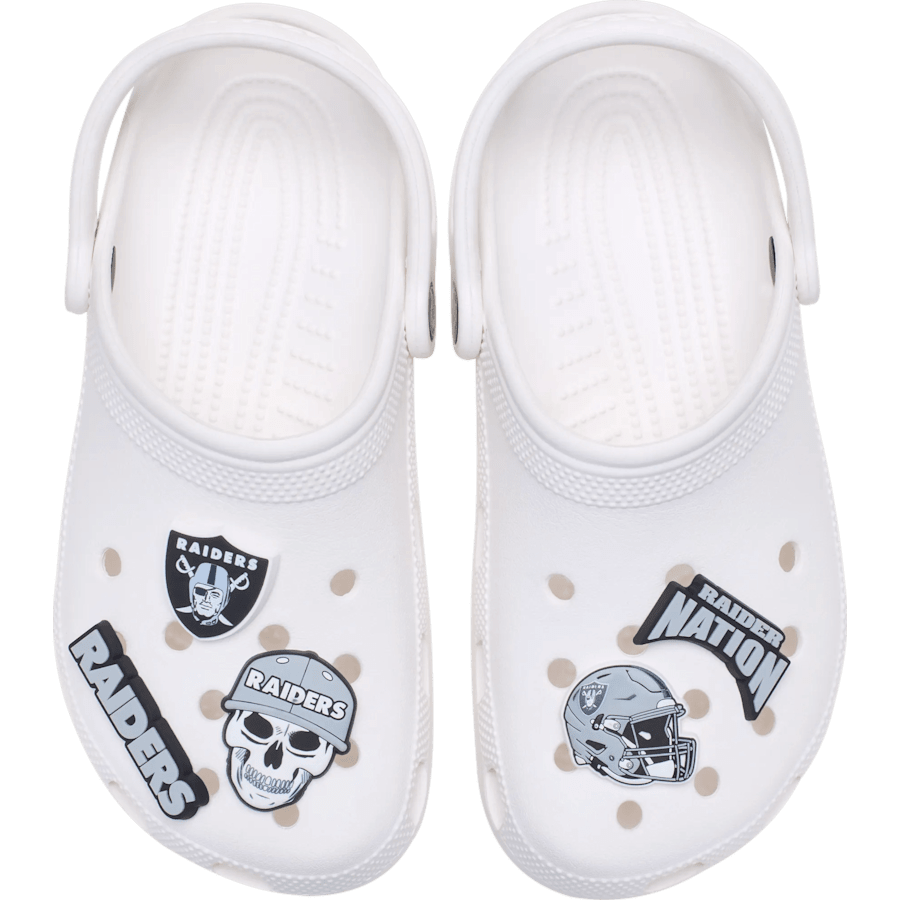 Crocs - NFL Las Vegas Raiders 5 Pack Jibbitz Shoe Charm