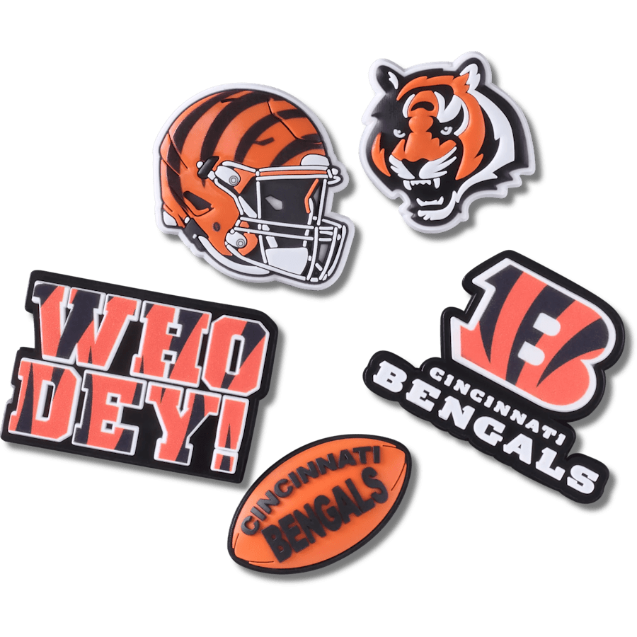 Crocs - NFL Cincinnati Bengals 5 Pack Jibbitz Shoe Charm
