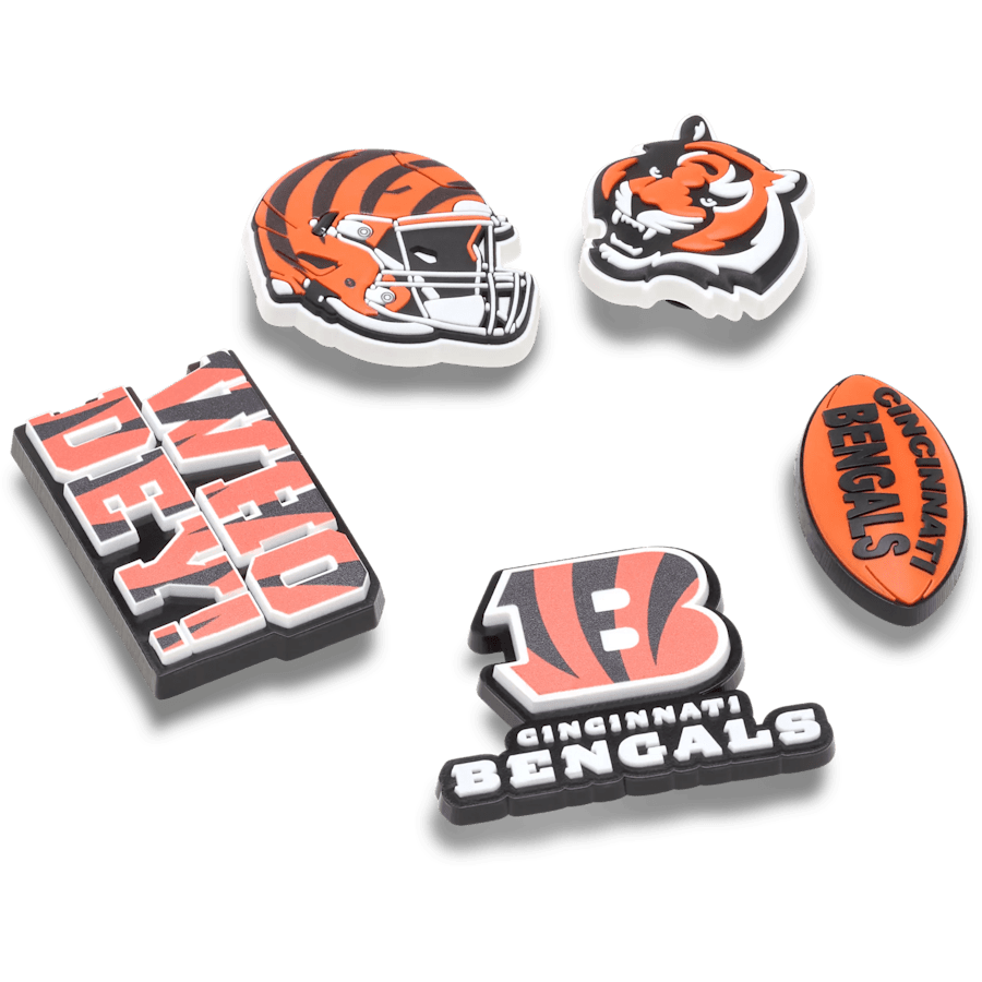 Crocs - NFL Cincinnati Bengals 5 Pack Jibbitz Shoe Charm