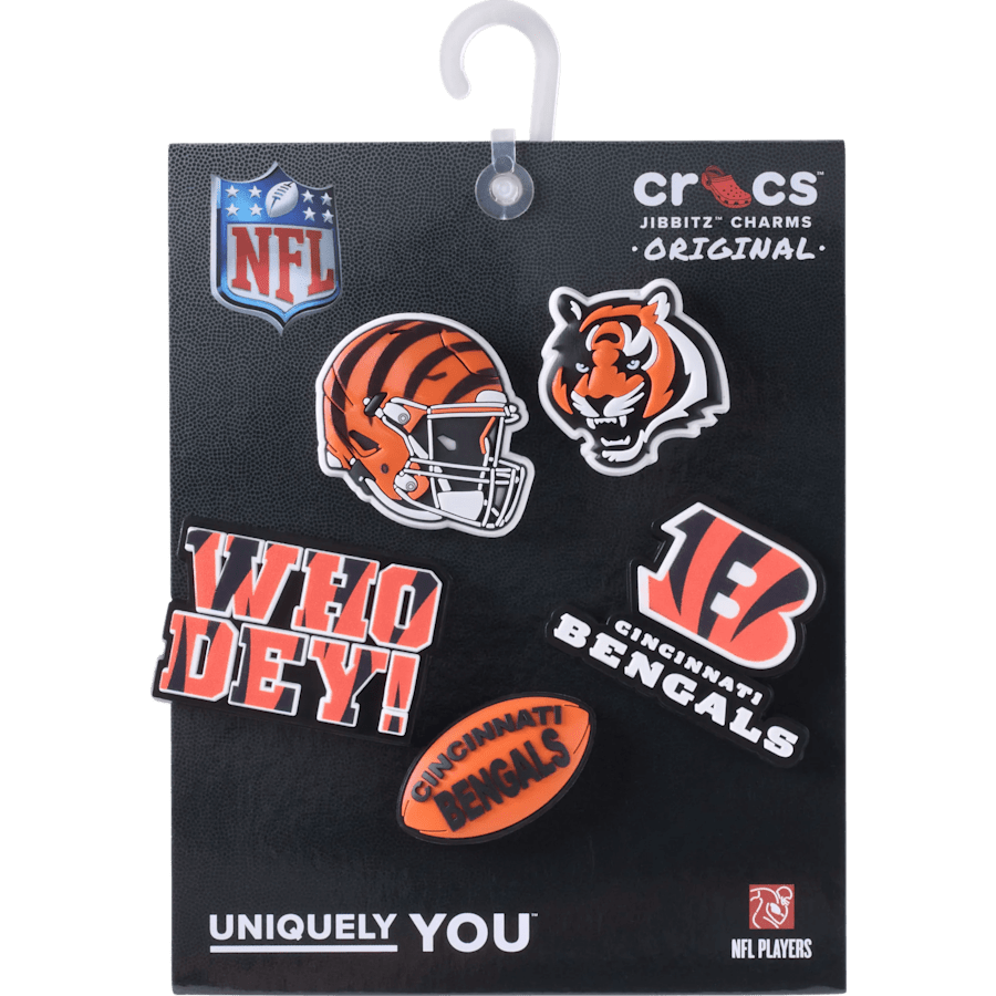 Crocs - NFL Cincinnati Bengals 5 Pack Jibbitz Shoe Charm