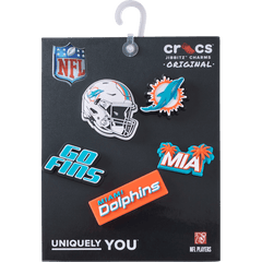 Crocs - NFL Miami Dolphins 5 Pack Jibbitz Shoe Charm
