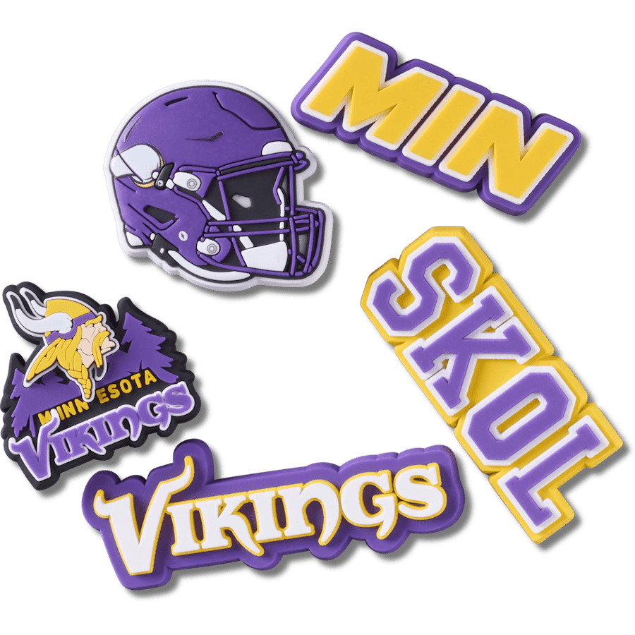 Crocs - NFL Minnesota Vikings 5 Pack Jibbitz Shoe Charm