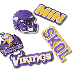 Crocs - NFL Minnesota Vikings 5 Pack Jibbitz Shoe Charm