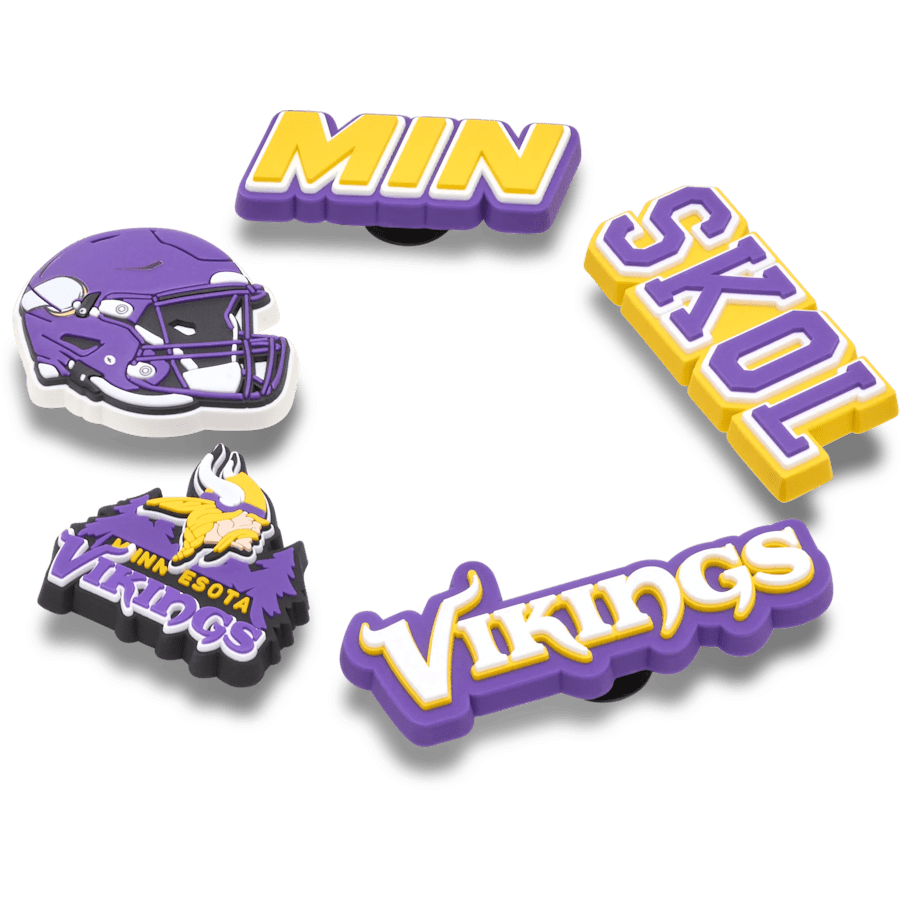 Crocs - NFL Minnesota Vikings 5 Pack Jibbitz Shoe Charm