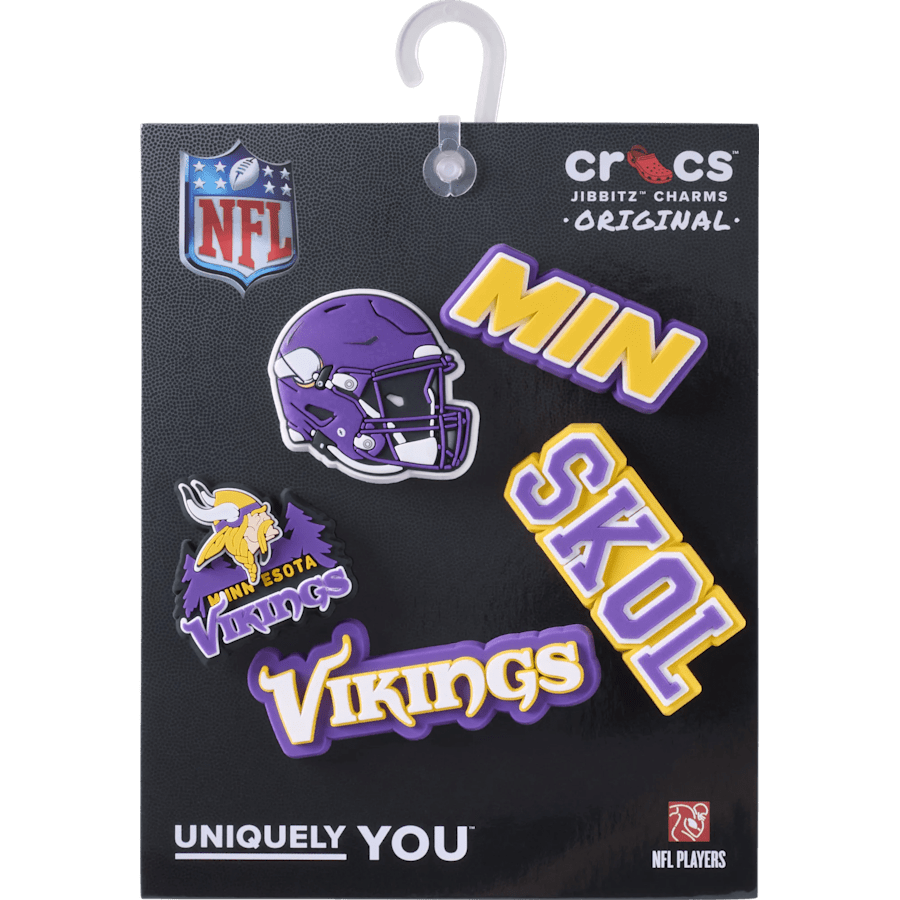 Crocs - NFL Minnesota Vikings 5 Pack Jibbitz Shoe Charm