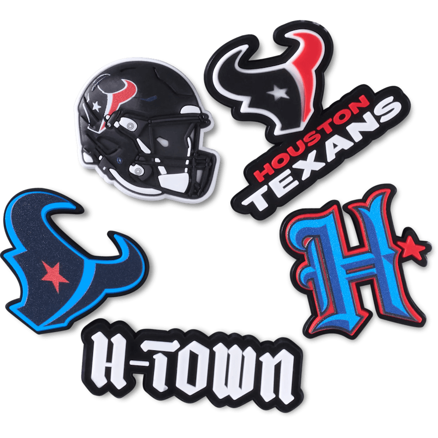 Crocs - NFL Houston Texans 5 Pack Jibbitz Shoe Charm
