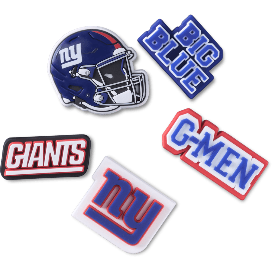 Crocs - NFL New York Giants 5 Pack Jibbitz Shoe Charm