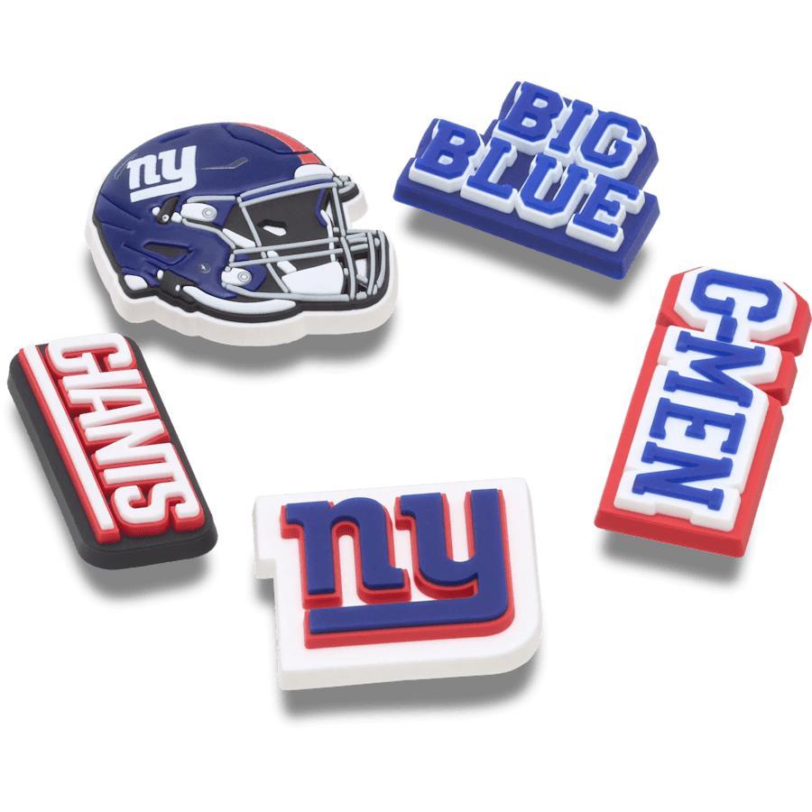 Crocs - NFL New York Giants 5 Pack Jibbitz Shoe Charm
