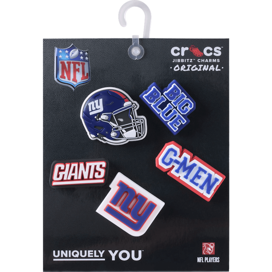 Crocs - NFL New York Giants 5 Pack Jibbitz Shoe Charm