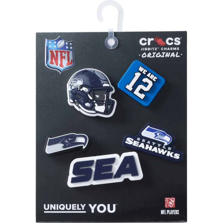 Crocs - NFL Seattle Seahawks 5 Pack Jibbitz Shoe Charm