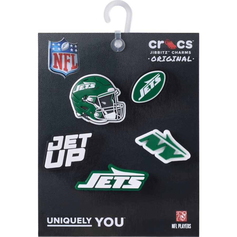 Crocs - NFL New York Jets 5 Pack Jibbitz Shoe Charm