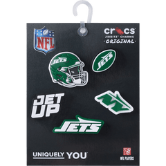 Crocs - NFL New York Jets 5 Pack Jibbitz Shoe Charm