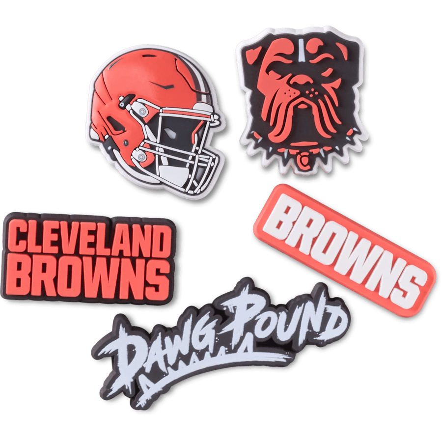 Crocs - NFL Cleveland Browns 5 Pack Jibbitz Shoe Charm