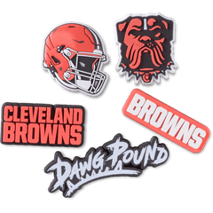 Crocs - NFL Cleveland Browns 5 Pack Jibbitz Shoe Charm