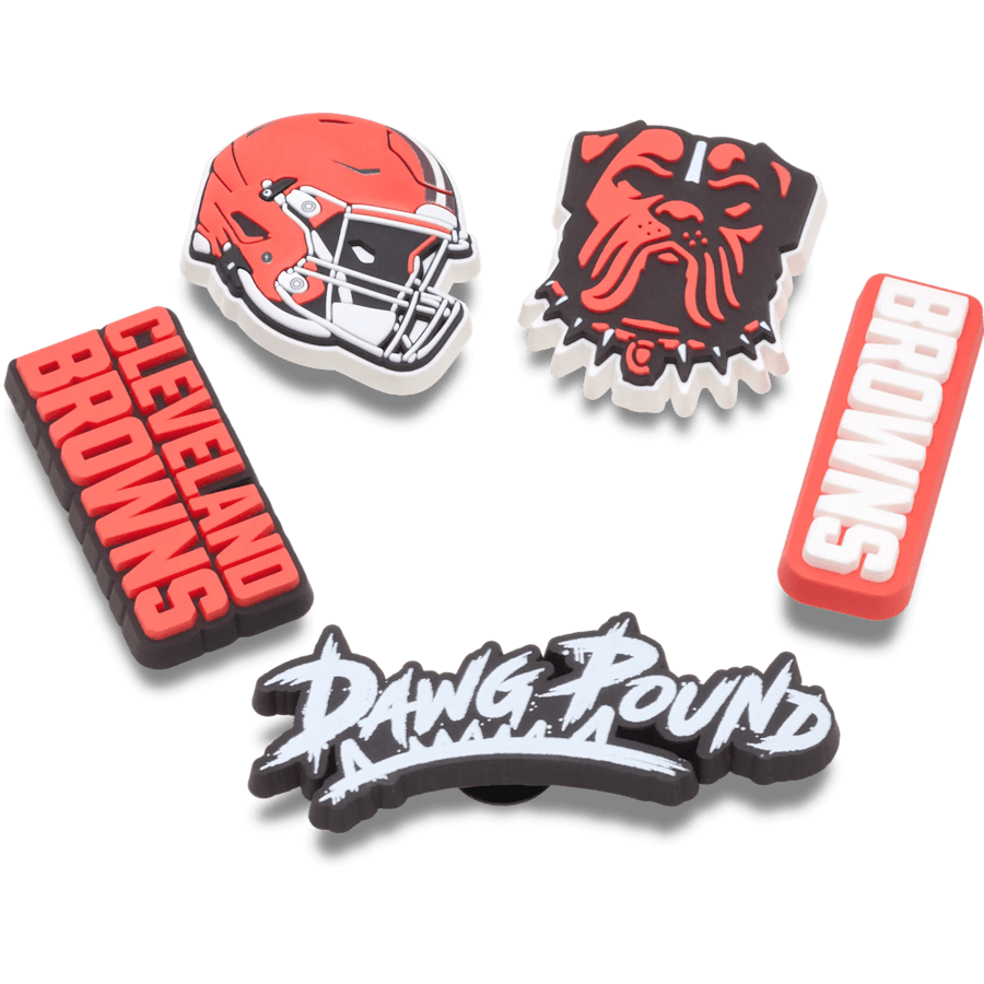 Crocs - NFL Cleveland Browns 5 Pack Jibbitz Shoe Charm