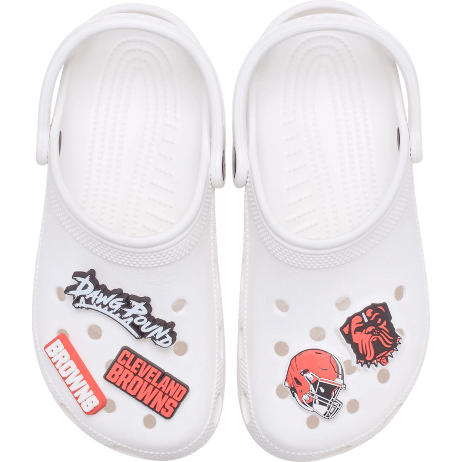 Crocs - NFL Cleveland Browns 5 Pack Jibbitz Shoe Charm
