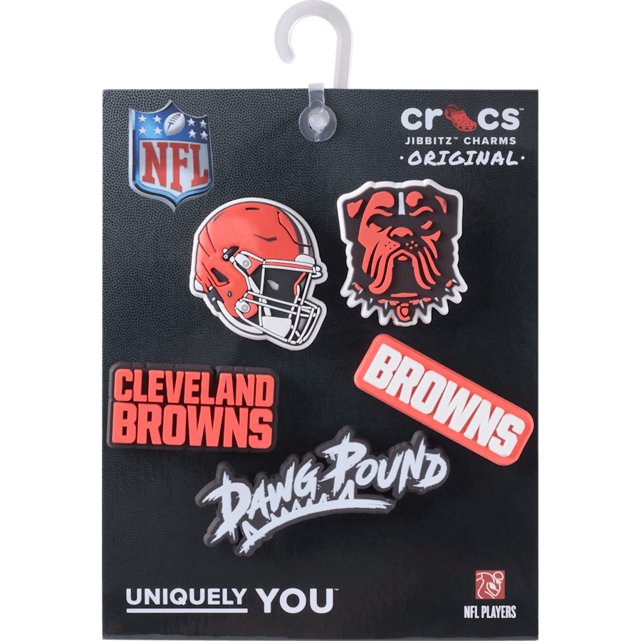 Crocs - NFL Cleveland Browns 5 Pack Jibbitz Shoe Charm