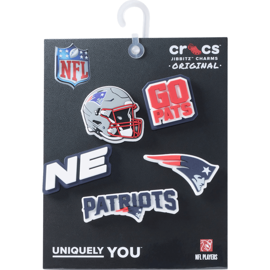 Crocs - NFL New England Patriots 5 Pack Jibbitz Shoe Charm