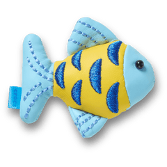 Crocs - Blue and Gold Sparkle Fish Jibbitz™ charms