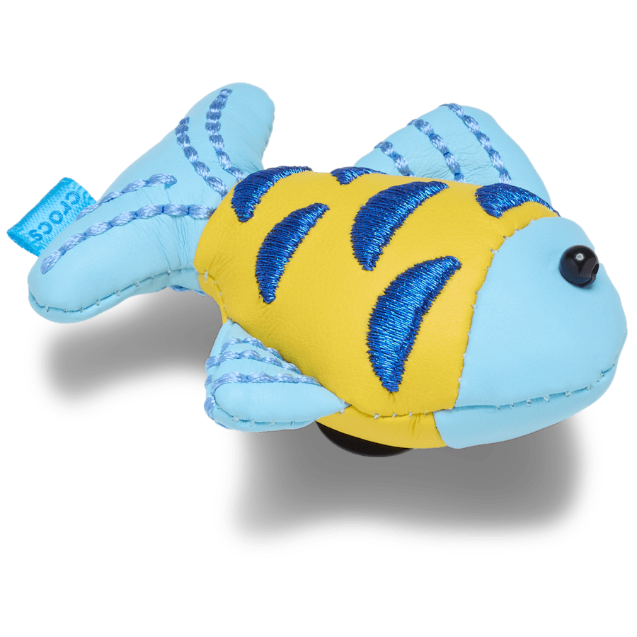 Crocs - Blue and Gold Sparkle Fish Jibbitz™ charms